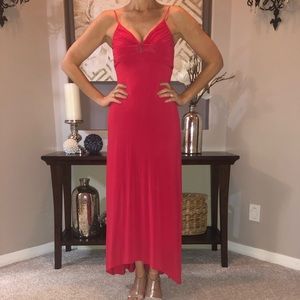 BCBGMAXAZRIA Watermelon Red Jersey Dress